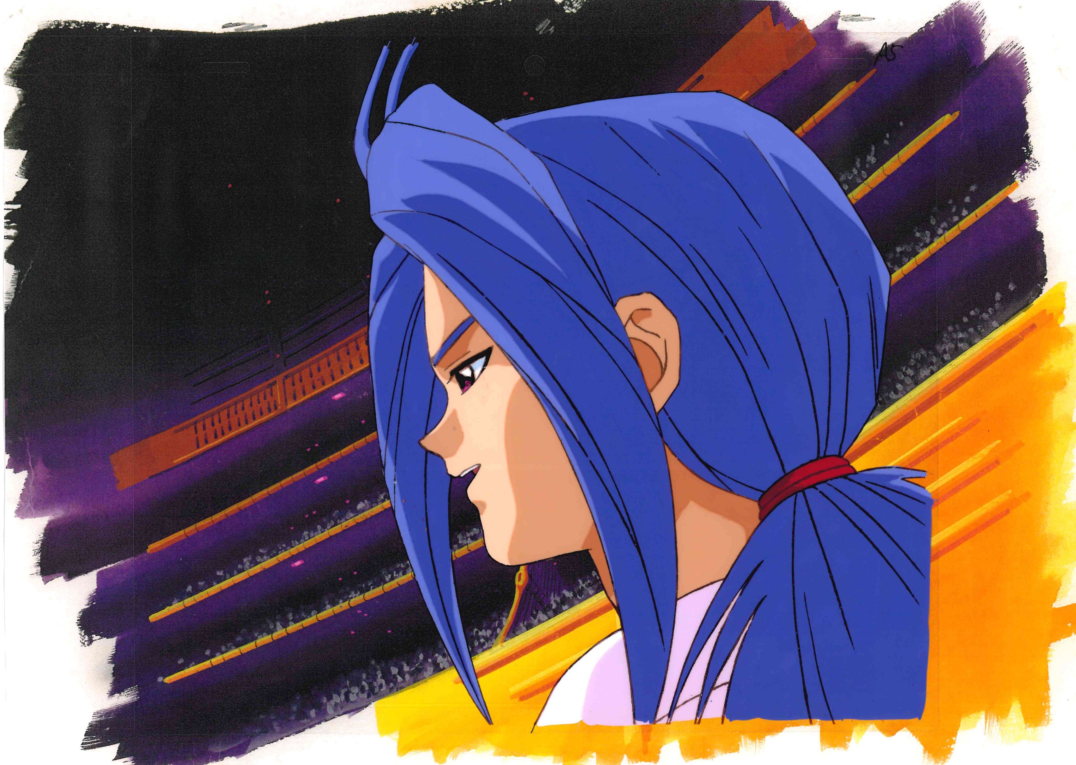 YuYu Hakusho Original Cel and Drawing (Shishiwakamaru)