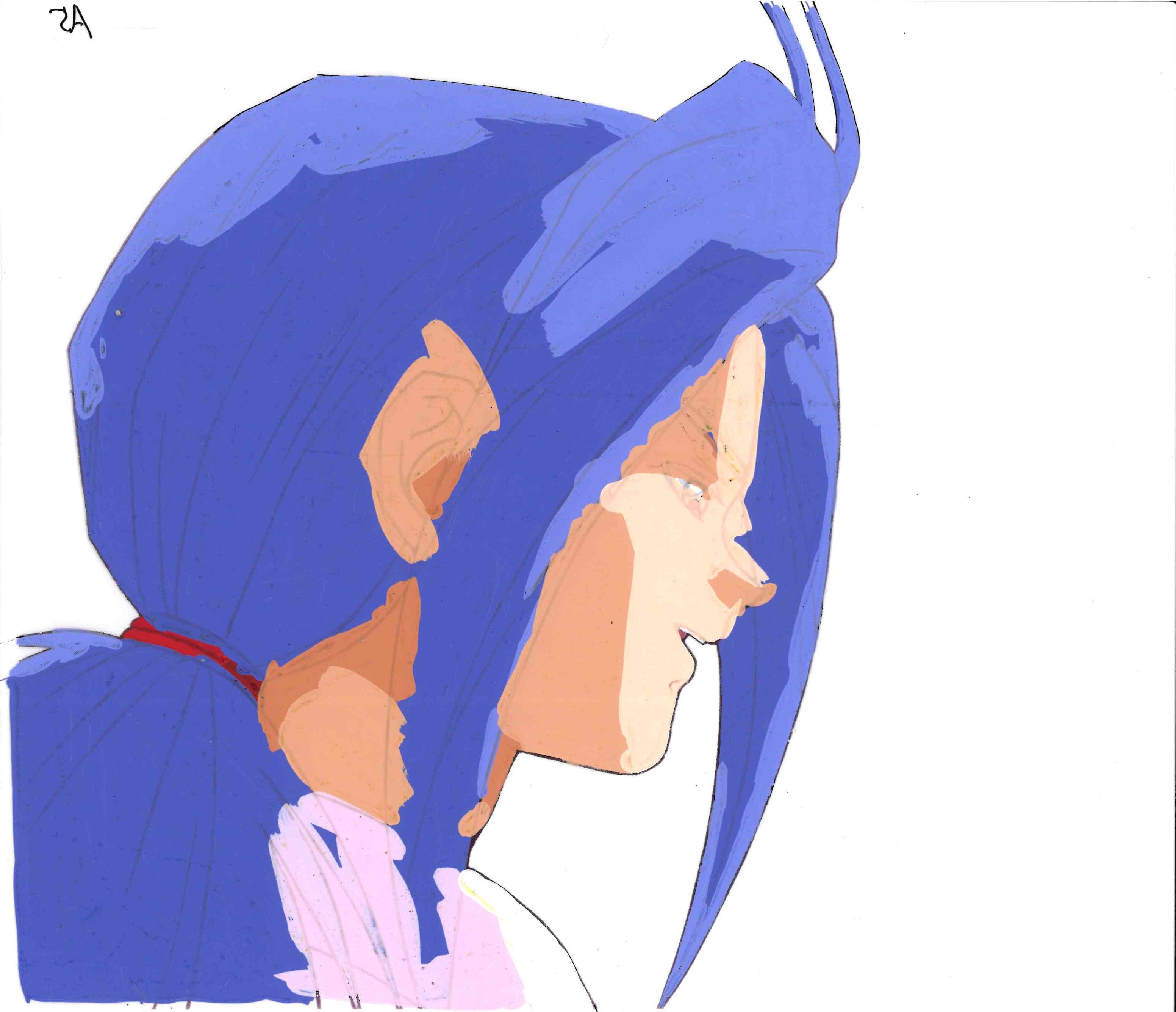 YuYu Hakusho Original Cel and Drawing (Shishiwakamaru)