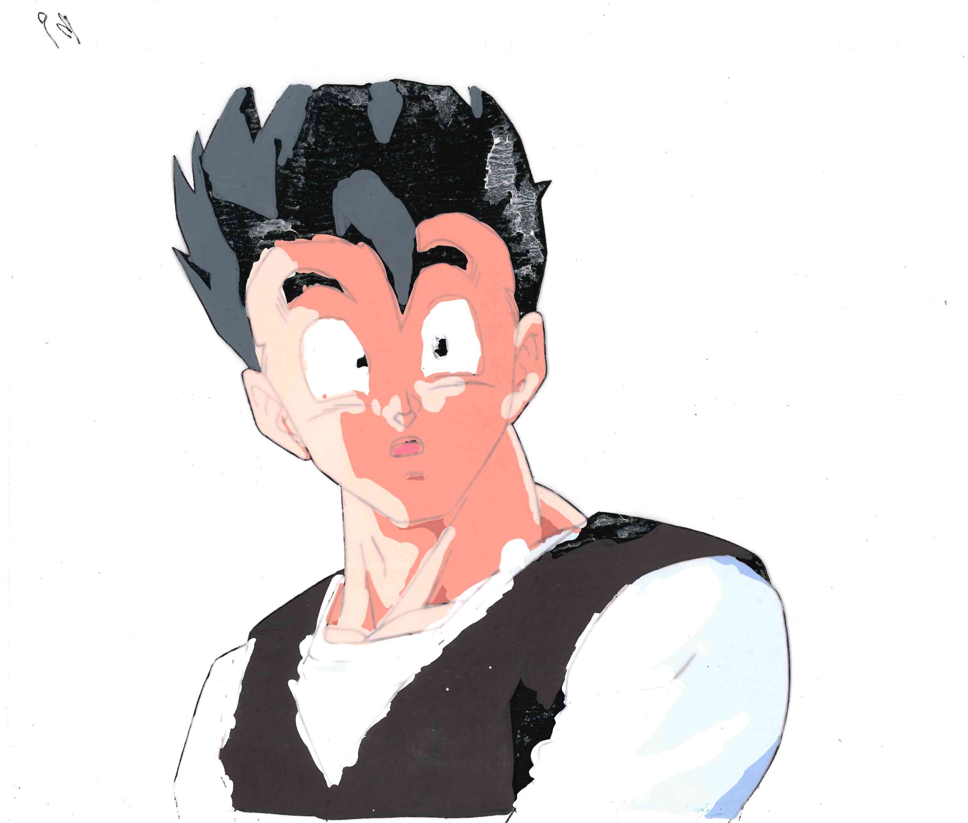 Dragon Ball Z Original Cel and Drawing (Son Gohan)