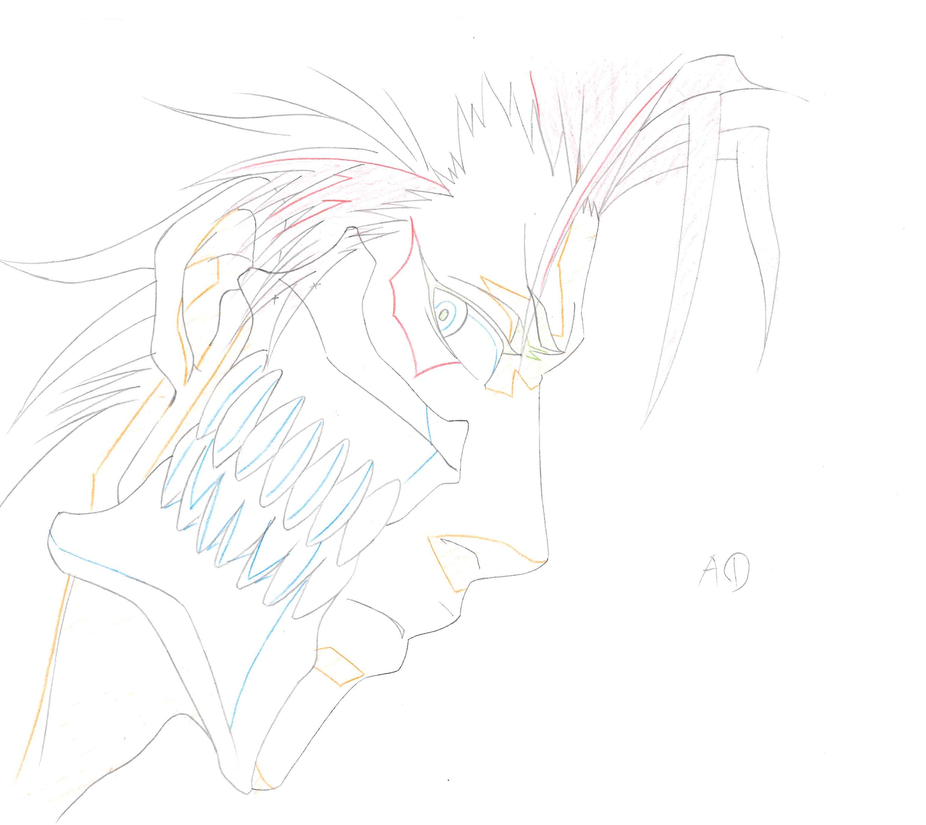 Bleach Original Drawing (Grimmjow) 2-page Set