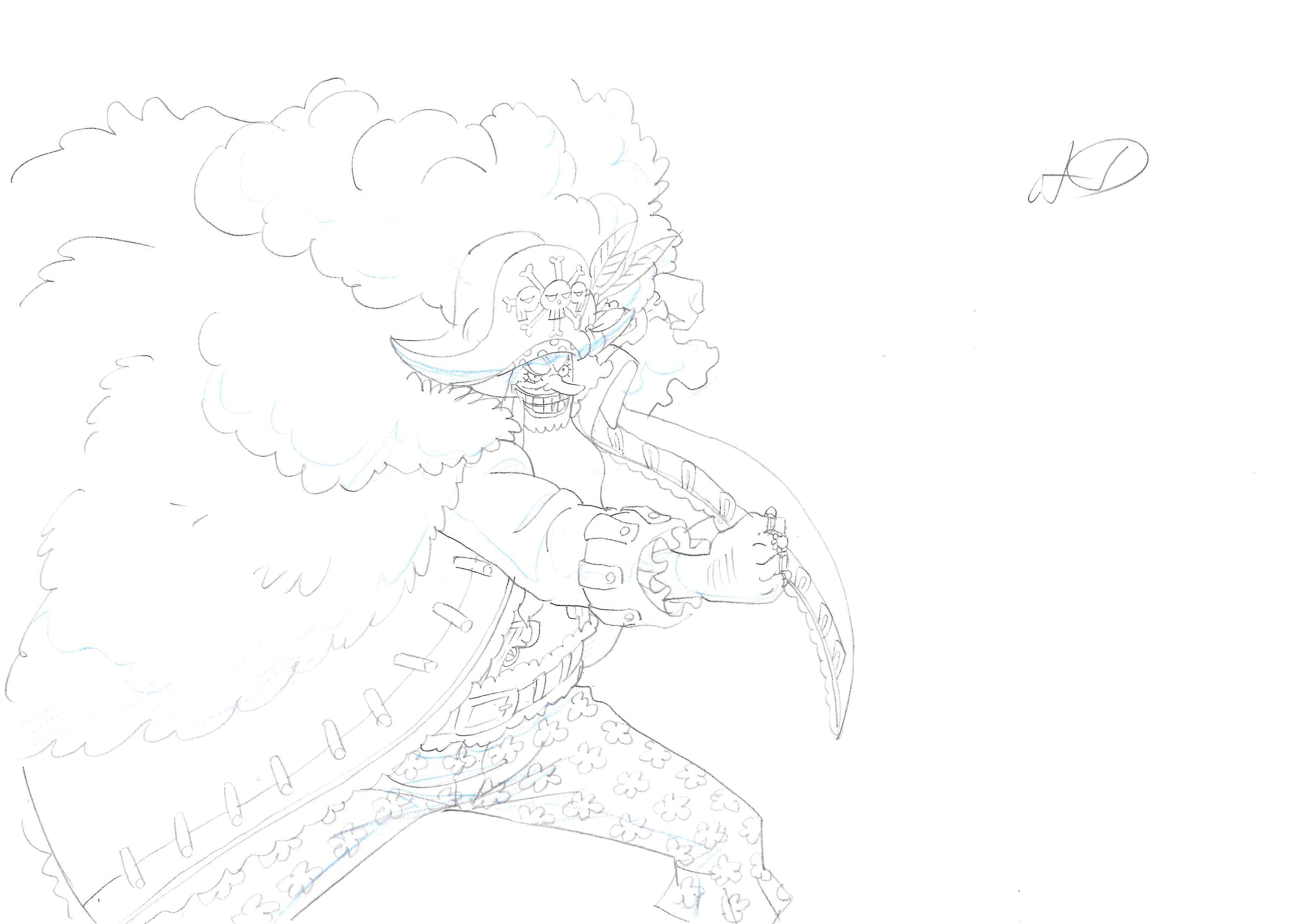One Piece Original Drawing (Marshall D. Teach)
