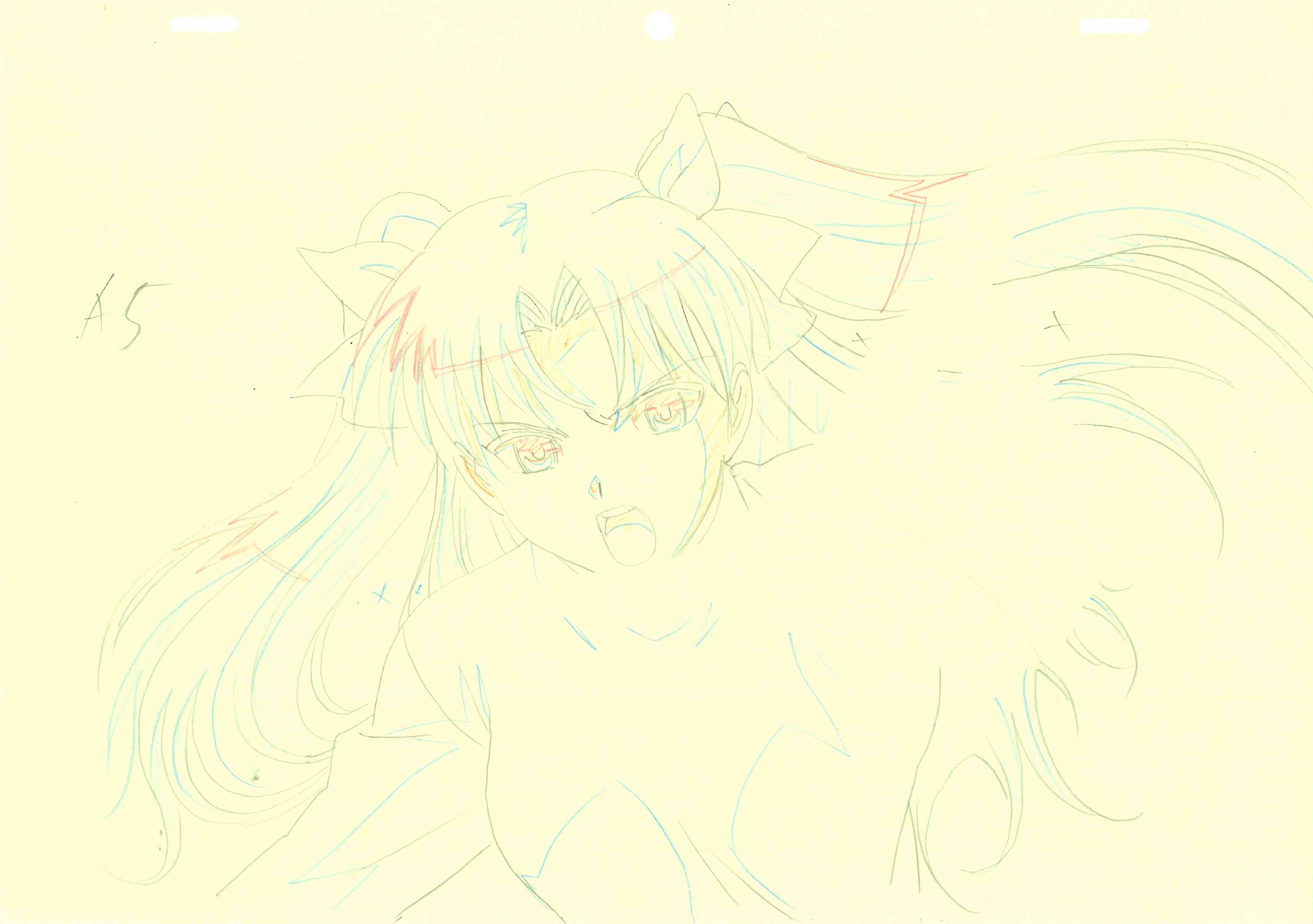 Fate/stay night 2006 Original Drawing 2-Page Set (Rin Tohsaka)
