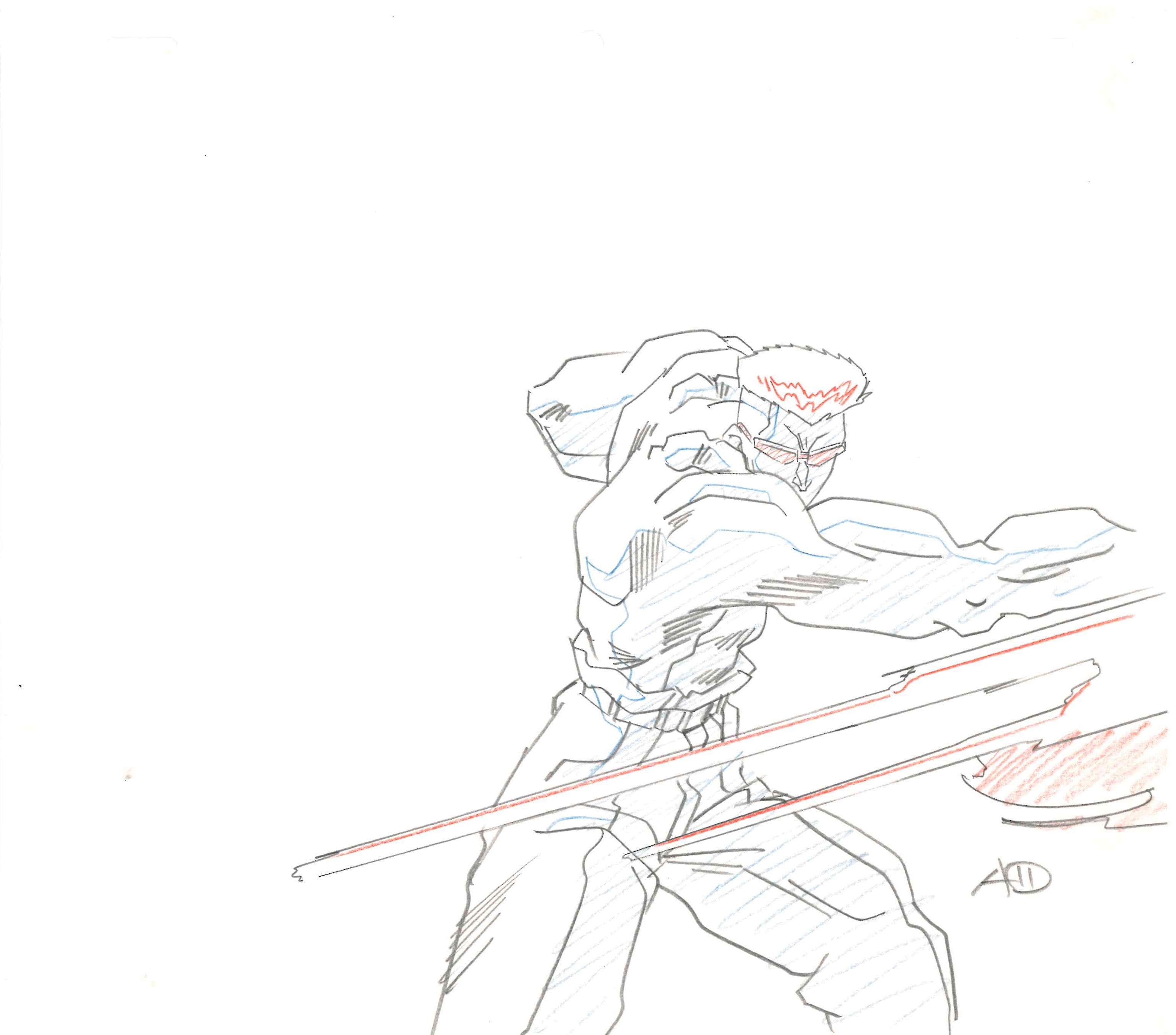 YuYu Hakusho Original Drawing (Younger Toguro) 2-page Set