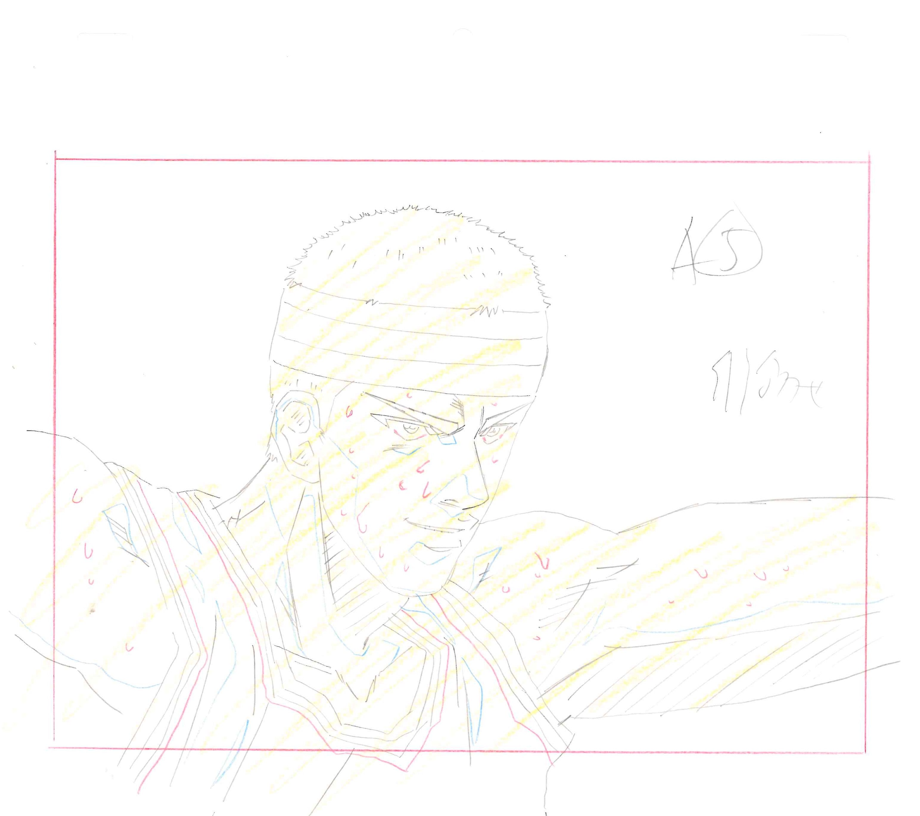 Slam Dunk Original Sketch (Sakuragi Hanamichi)