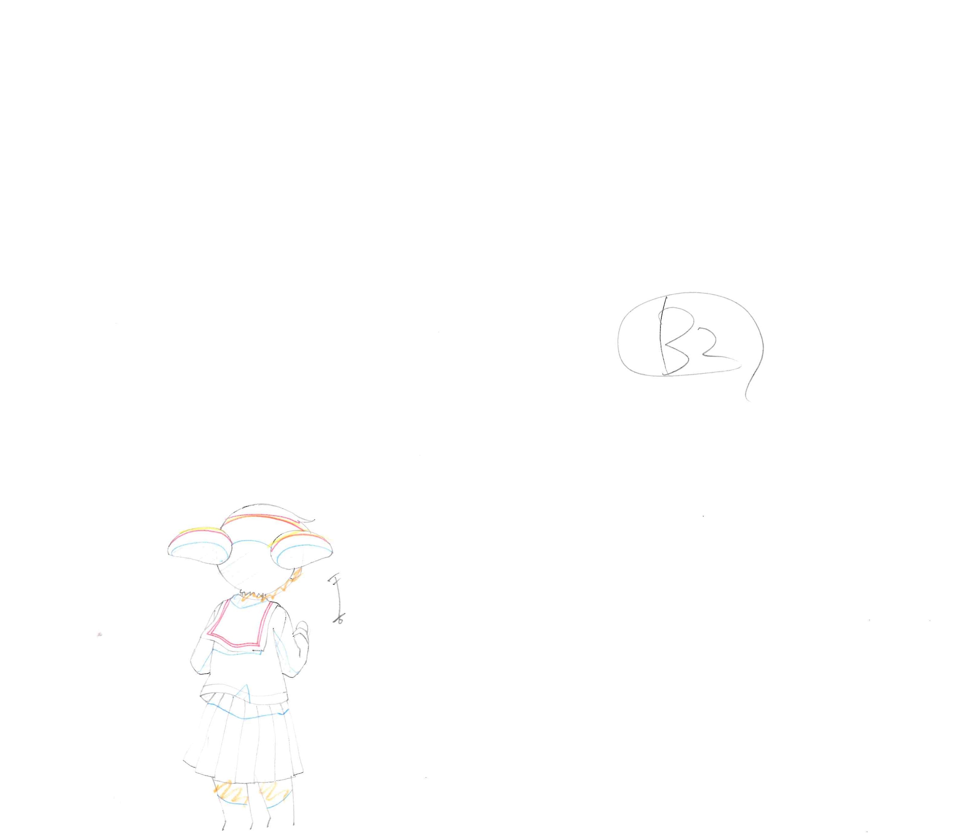 Azumanga Daioh Original Drawing (Mihama Cho) 4-page set