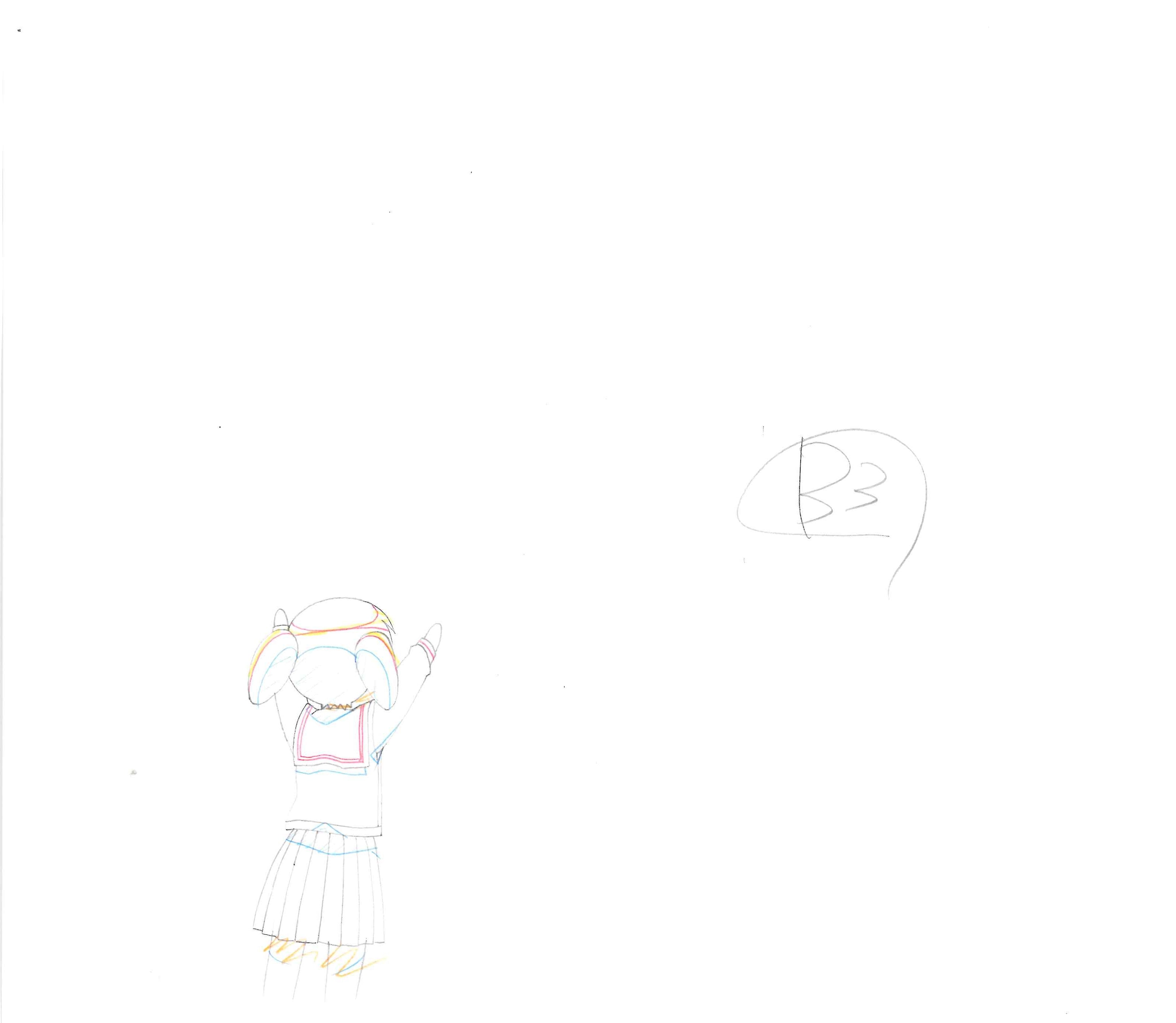 Azumanga Daioh Original Drawing (Mihama Cho) 4-page set