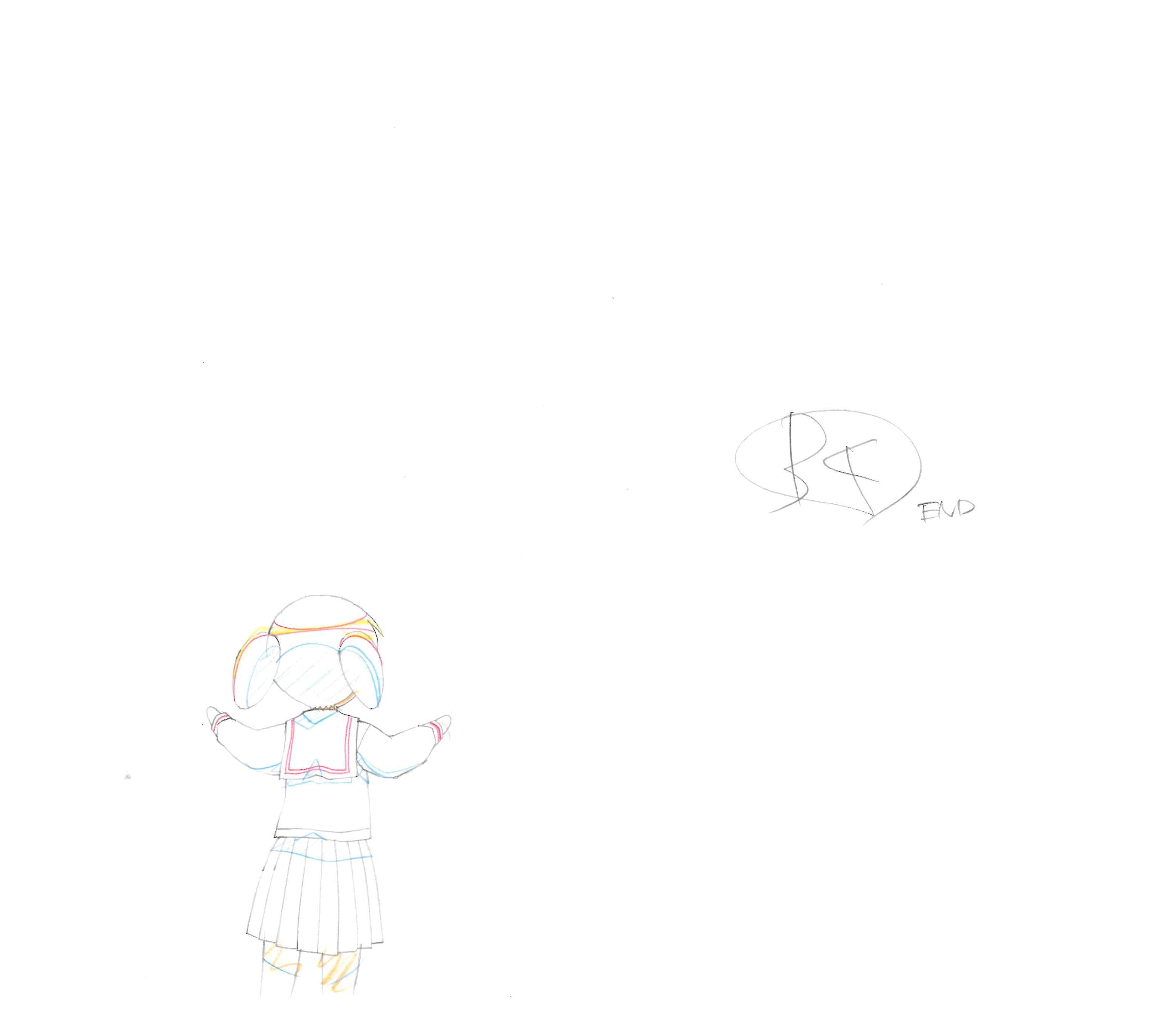 Azumanga Daioh Original Drawing (Mihama Cho) 4-page set
