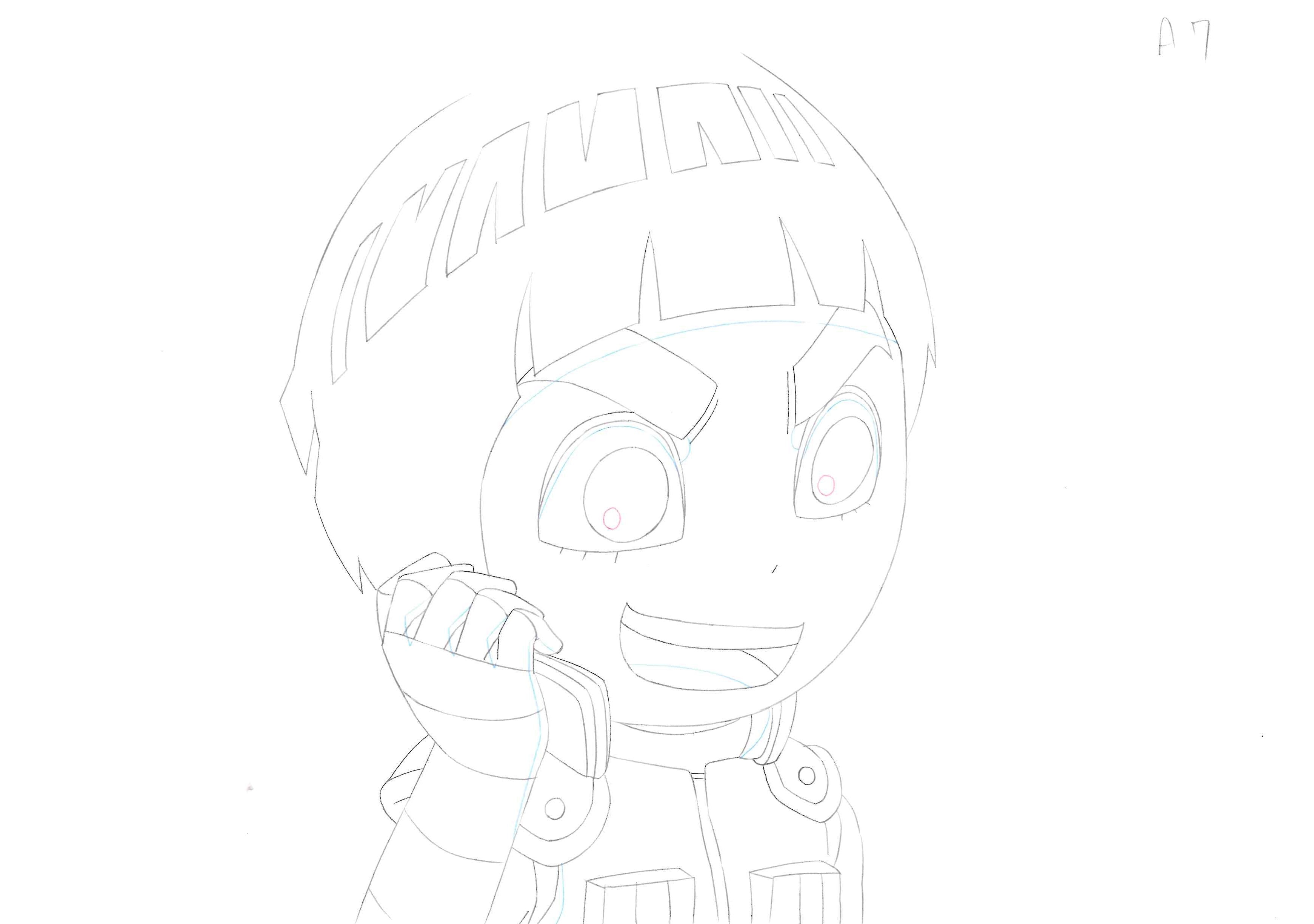 Naruto Original Drawing (Rock Lee) 6-page Set