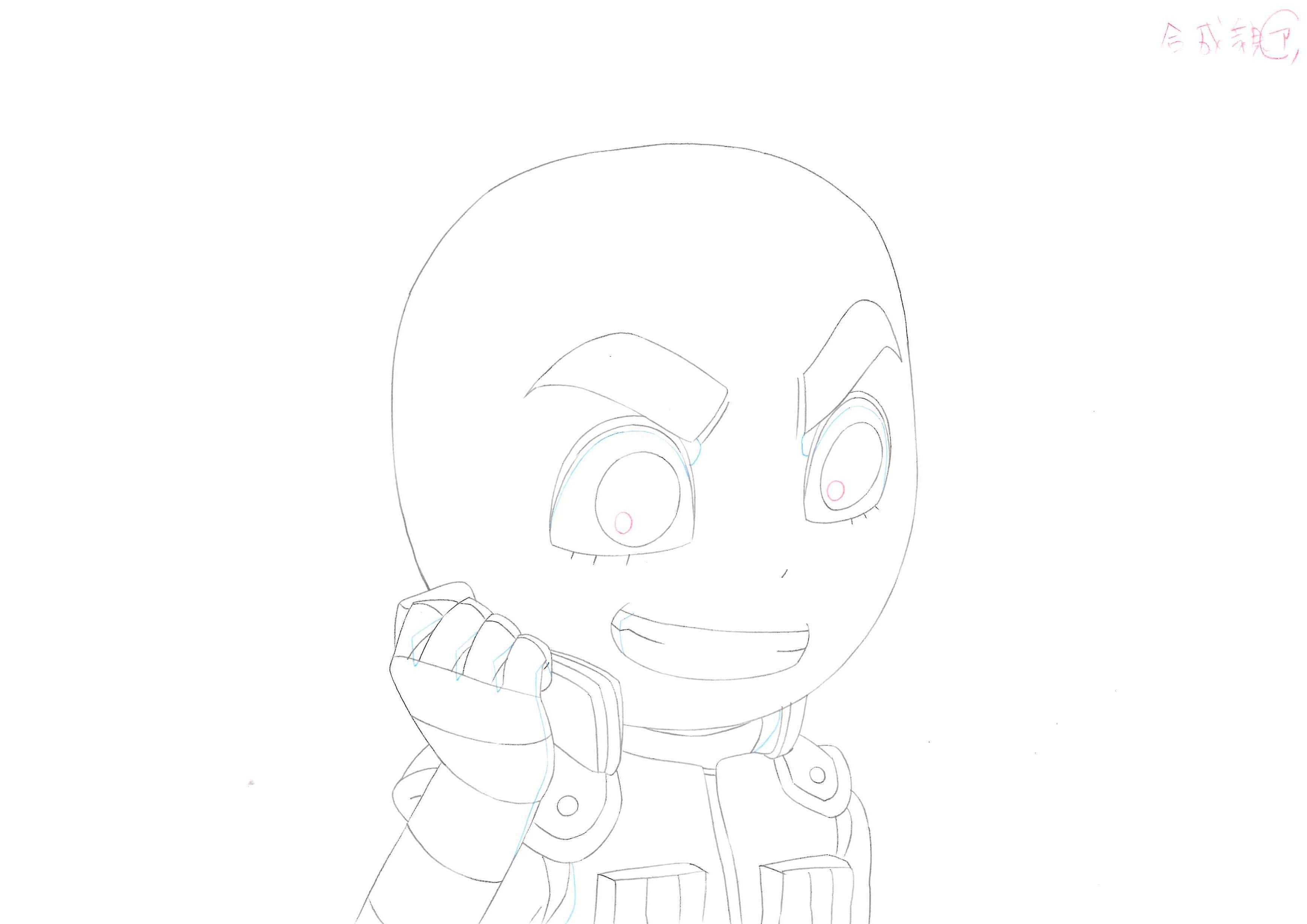 Naruto Original Drawing (Rock Lee) 6-page Set