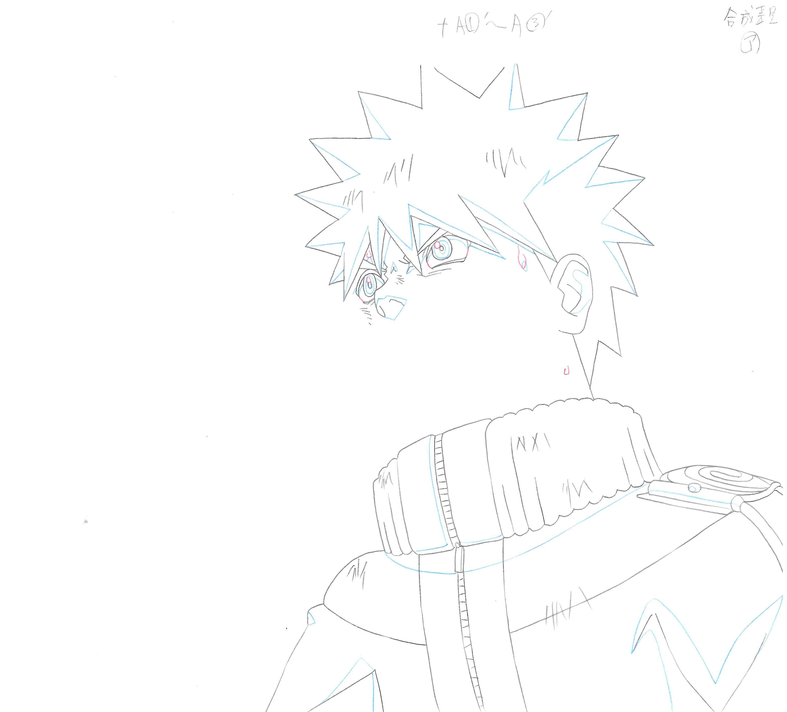 Naruto Original Drawing (Naruto Uzumaki) 5-page Set