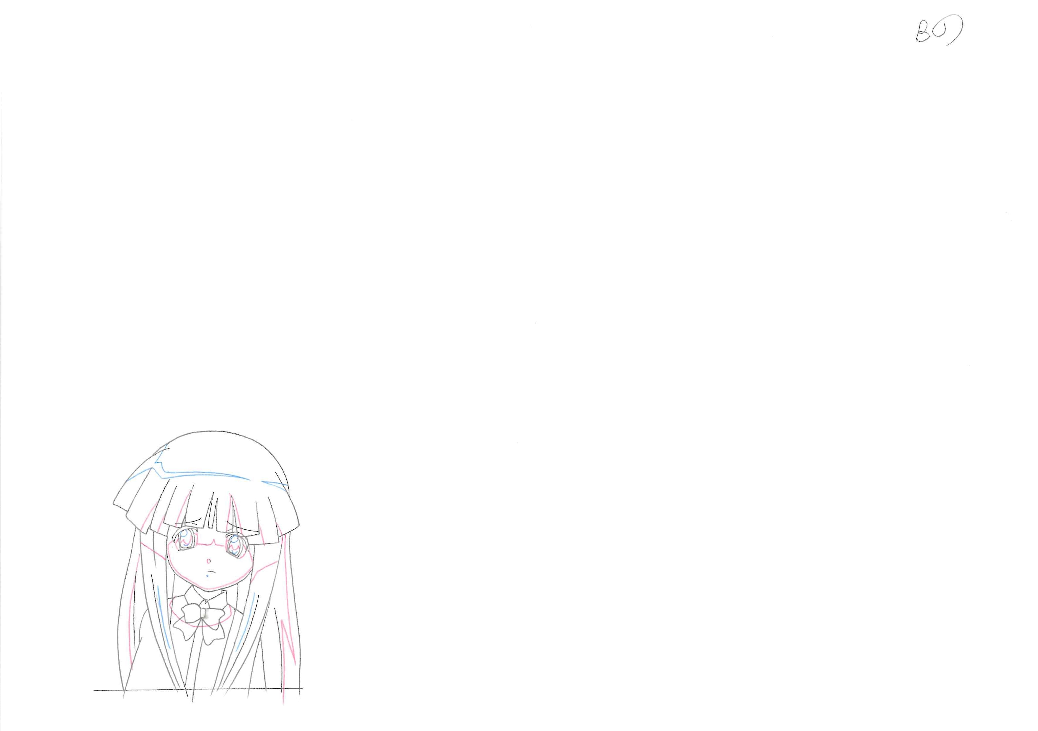 Higurashi When They Cry Original Drawing (Rika Furude) 4-page Set