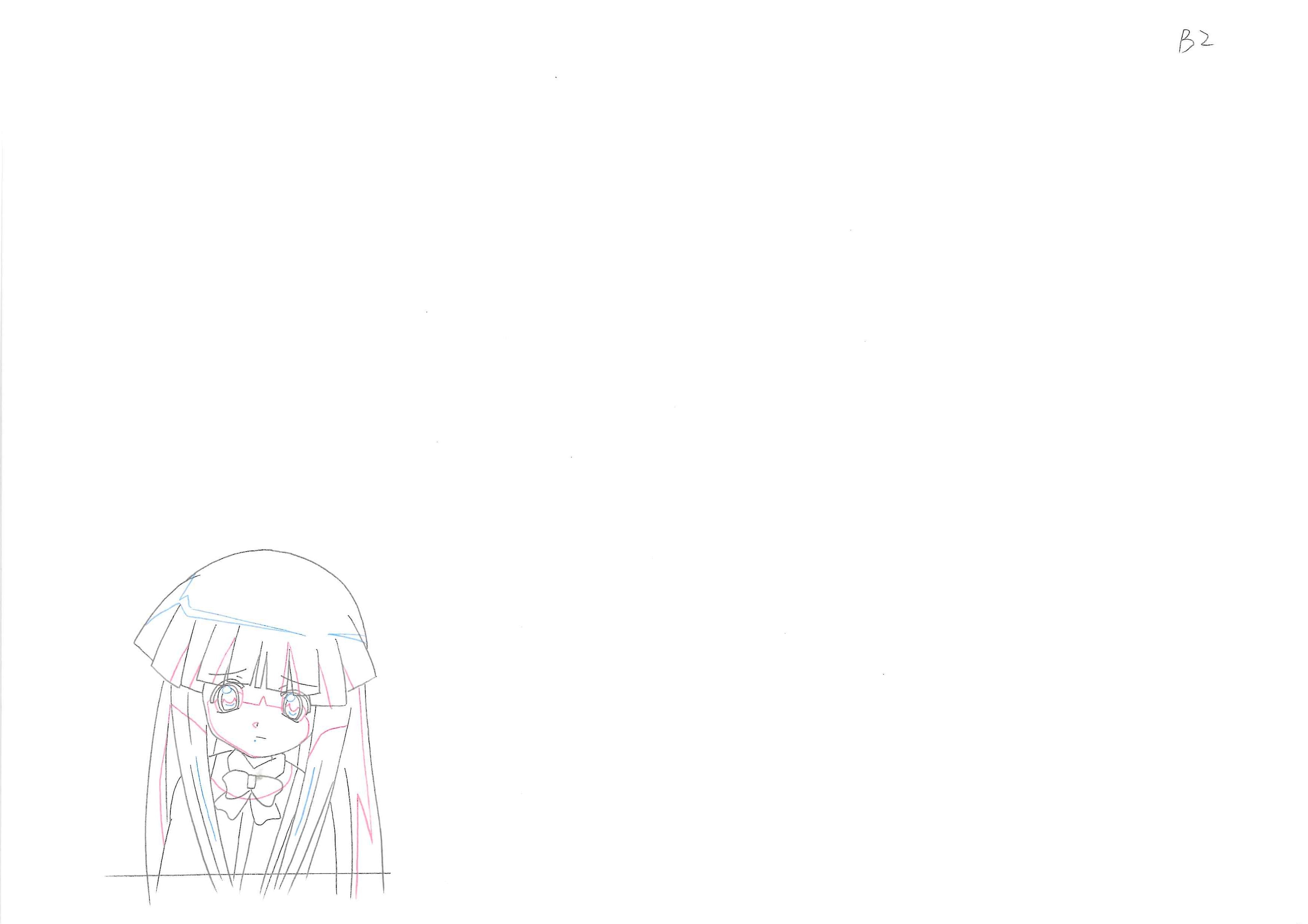Higurashi When They Cry Original Drawing (Rika Furude) 4-page Set