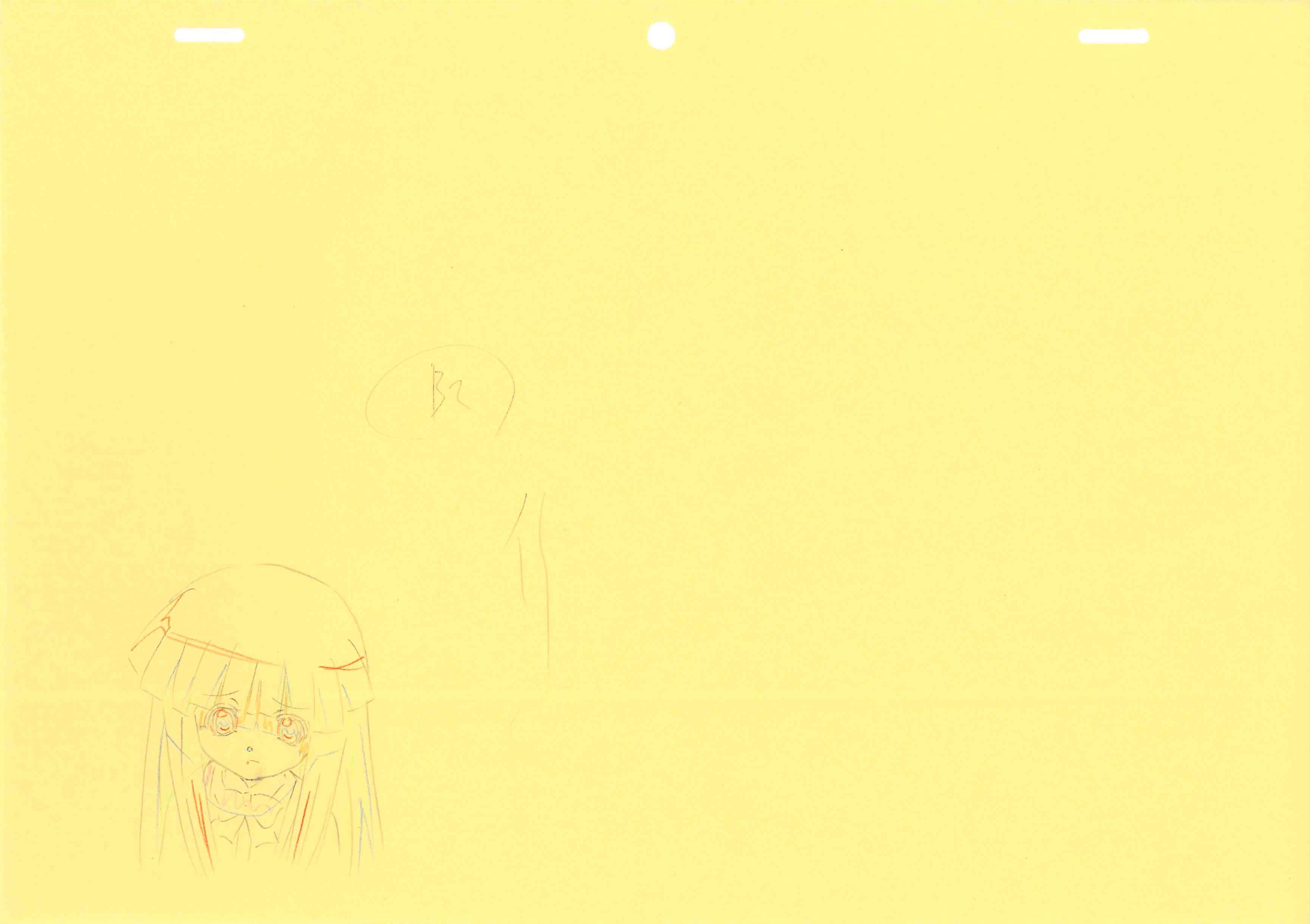 Higurashi When They Cry Original Drawing (Rika Furude) 4-page Set