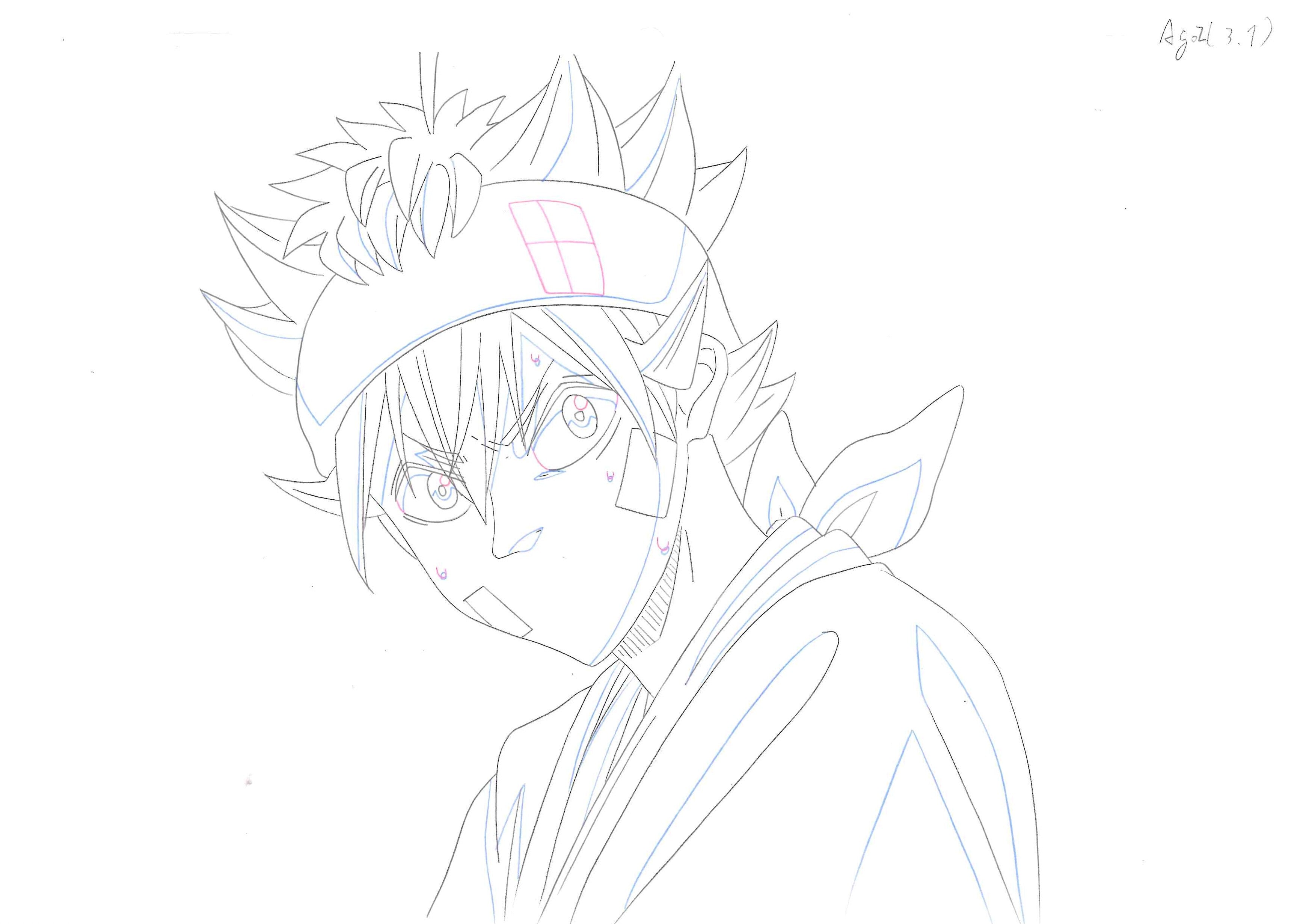 Black Clover Original Drawing (Asta) 14-page Set
