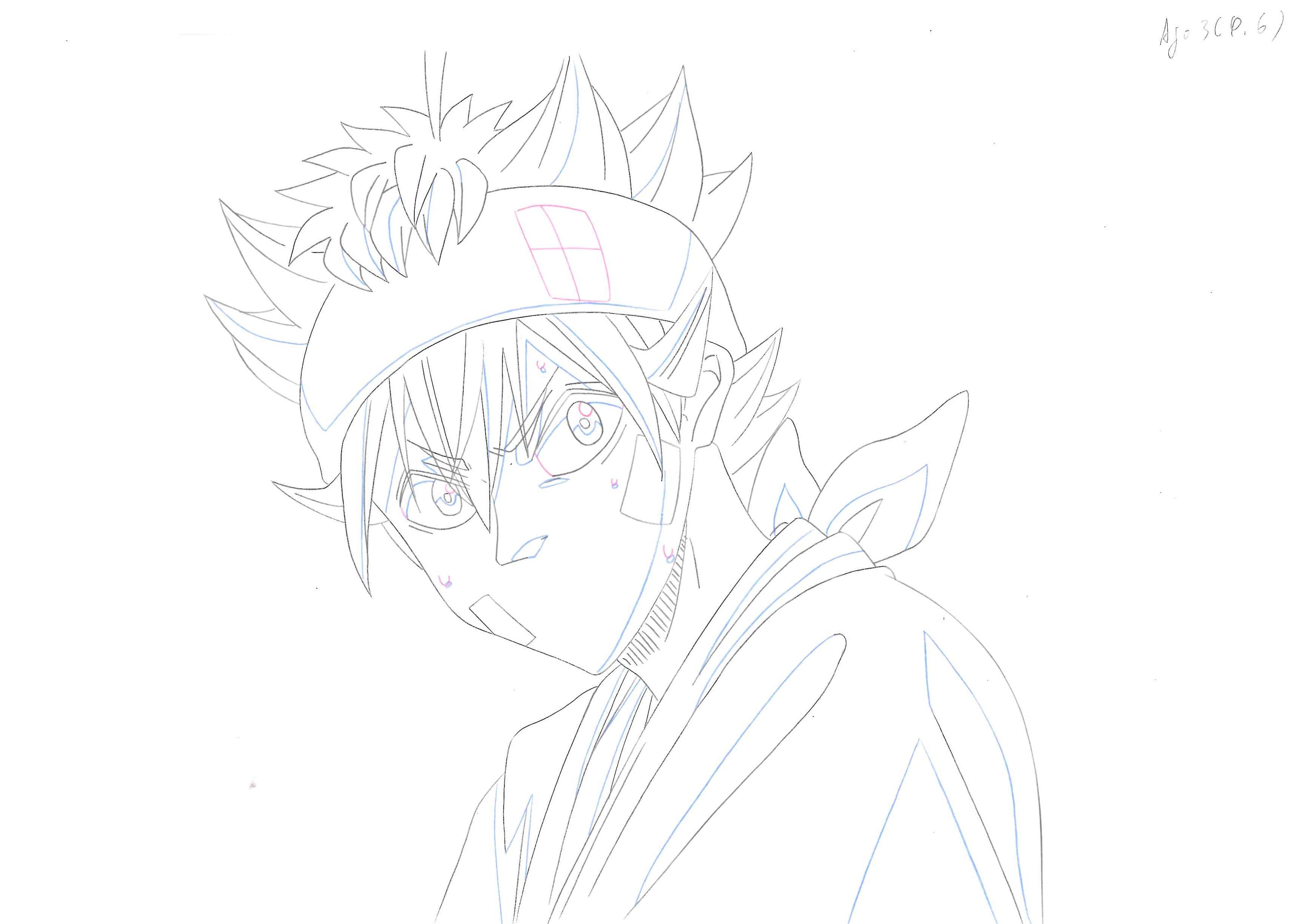 Black Clover Original Drawing (Asta) 14-page Set