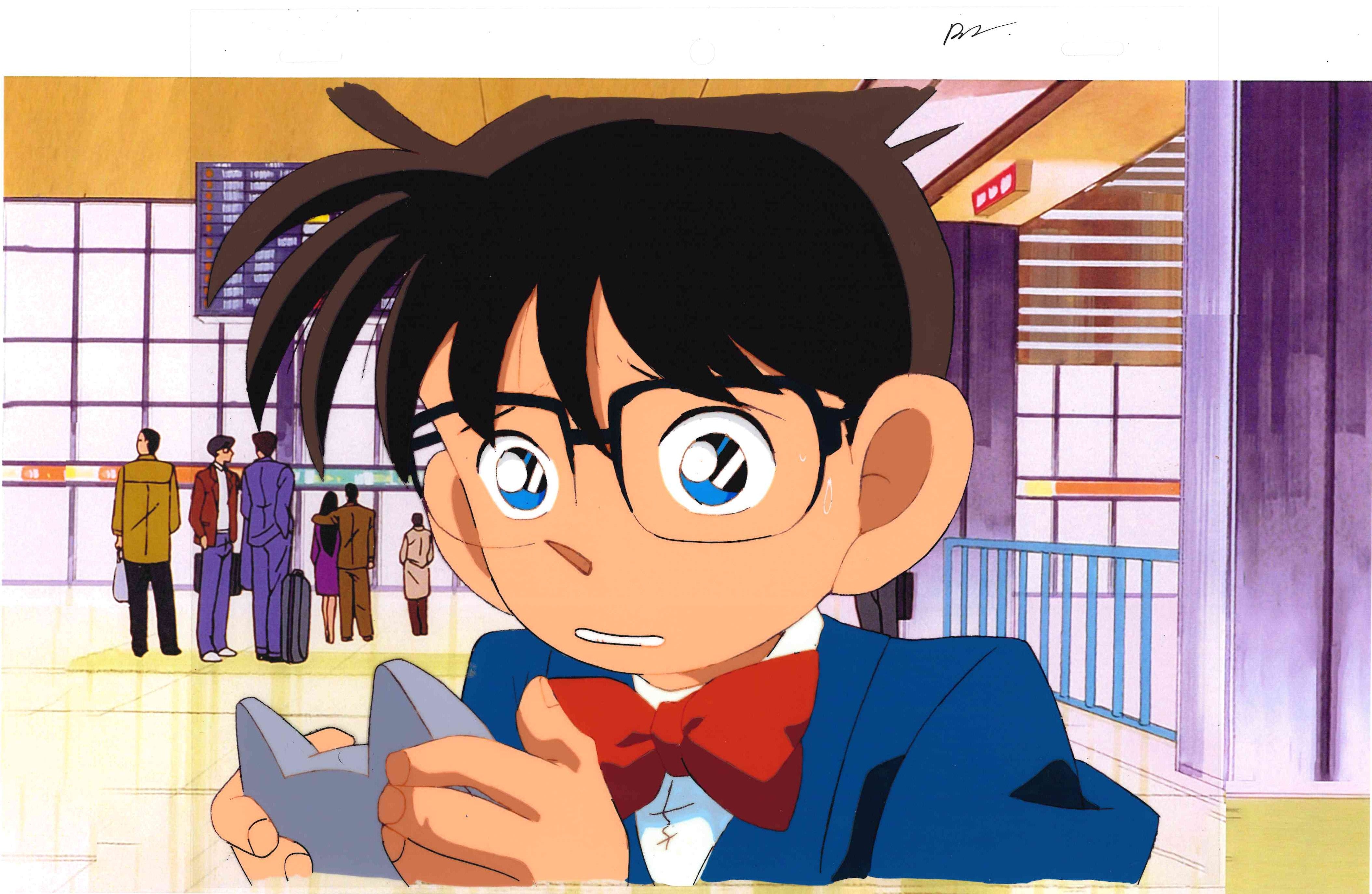 Detective Conan - Cel original, boceto y fondo (Conan Edogawa)