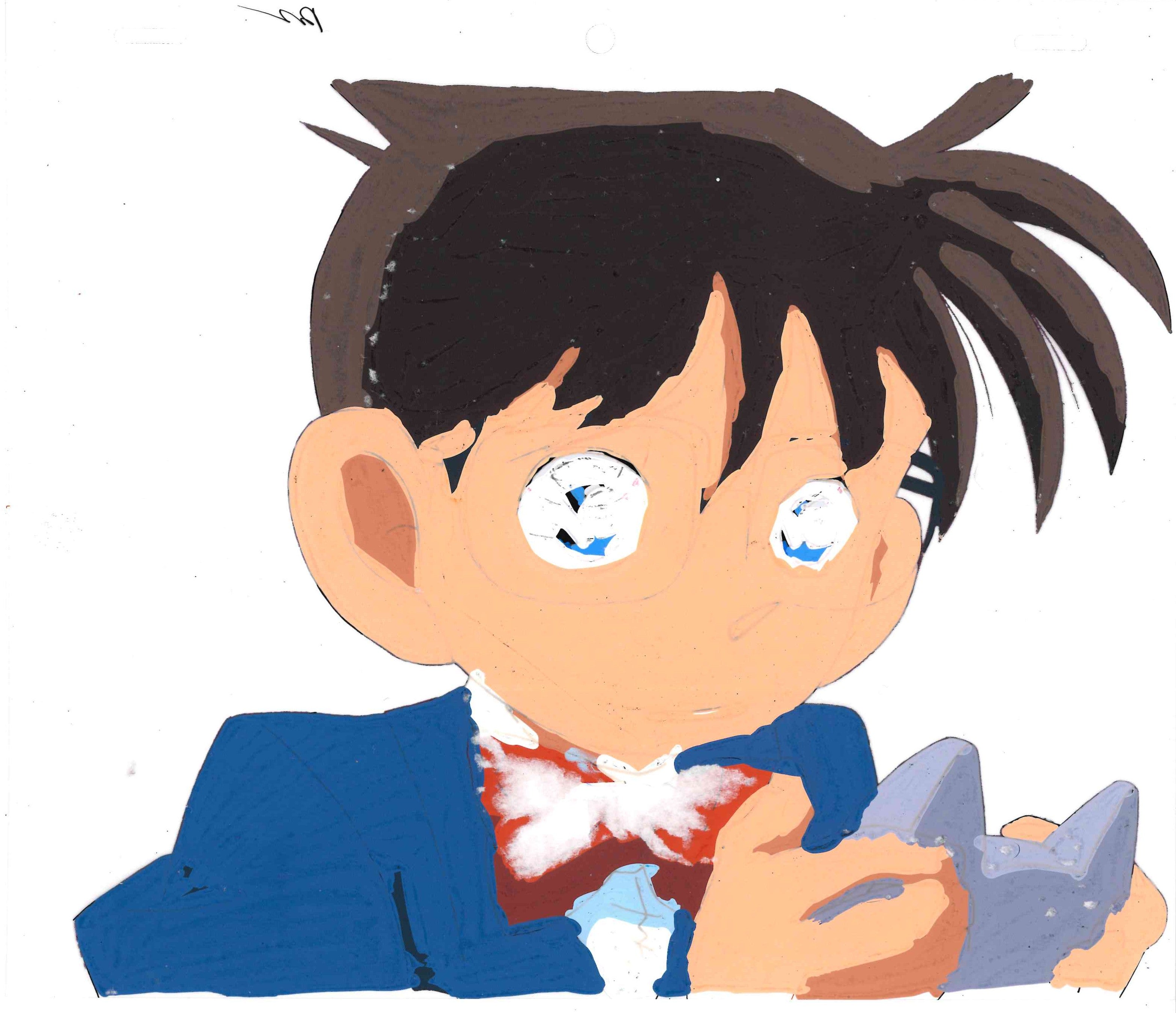 Detective Conan - Cel original, boceto y fondo (Conan Edogawa)