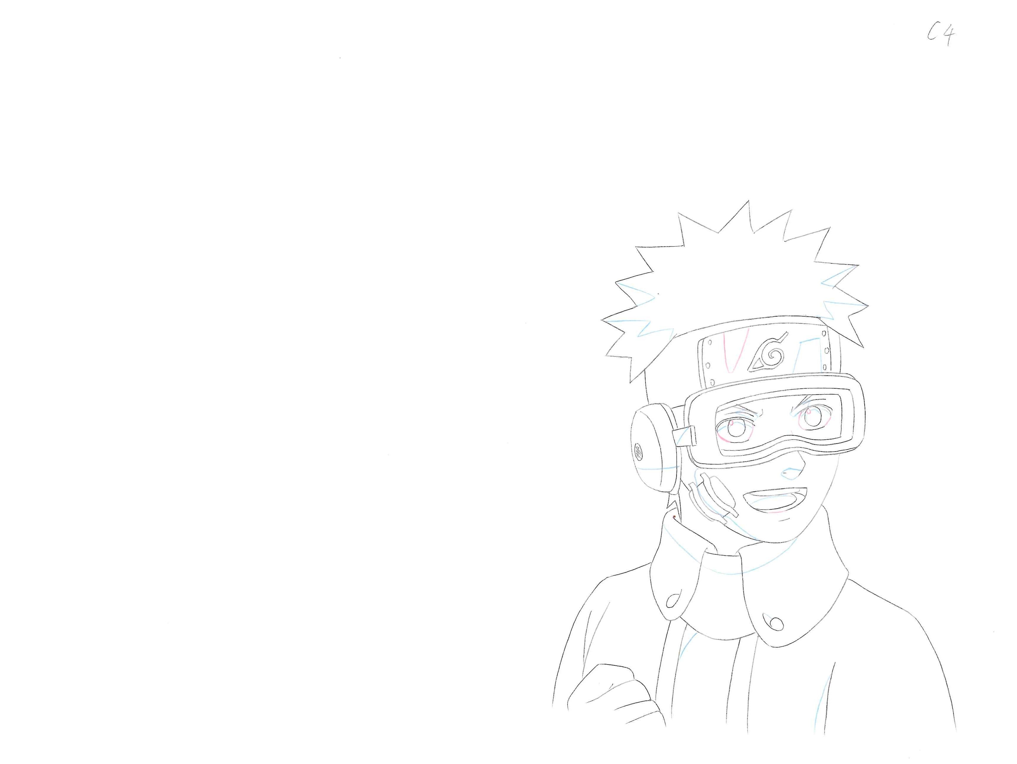 Naruto Shippuden Original Drawing (Obito Uchiha) 3-page Set