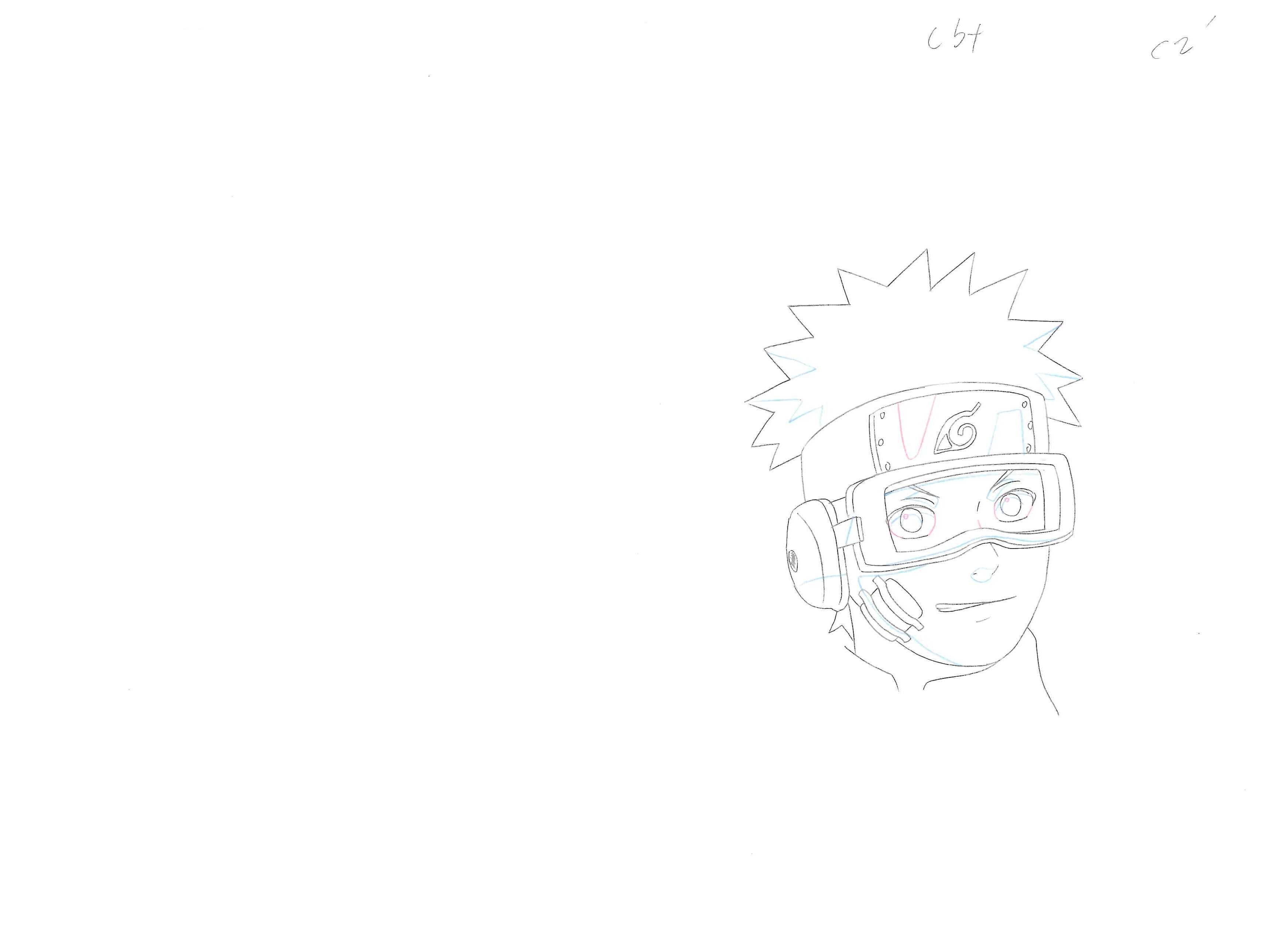 Naruto Shippuden Original Drawing (Obito Uchiha) 3-page Set