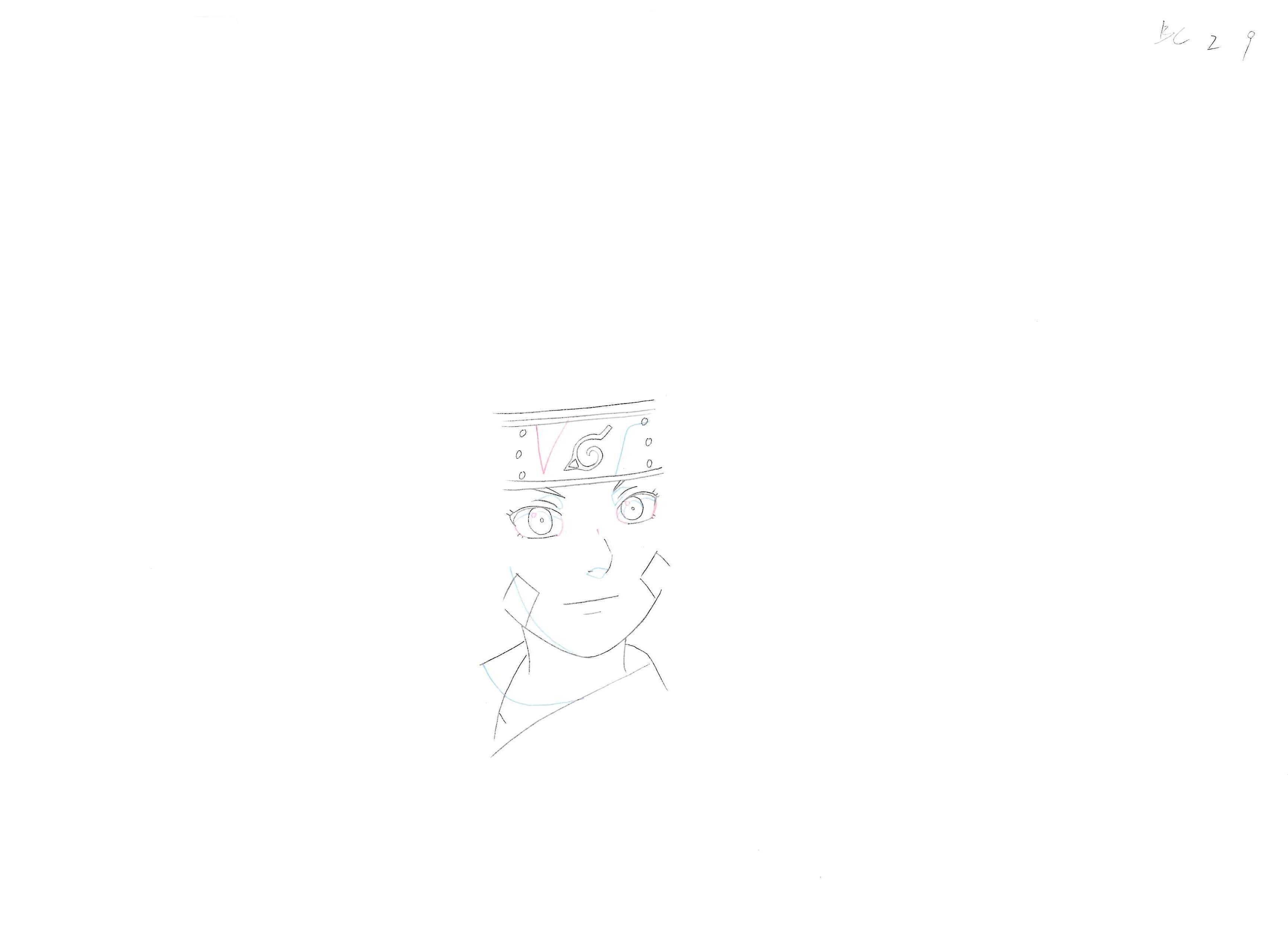 Naruto Shippuden Original Drawing (Rin Nohara) 13-page Set