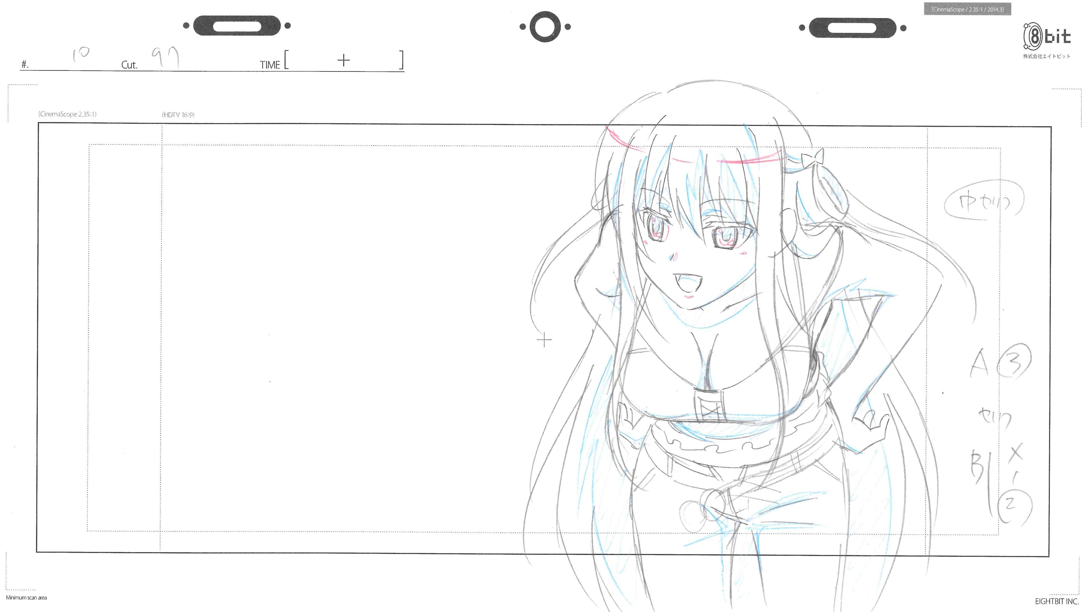 The Fruit of Grisaia Original Drawing (Amane Suou, Yuuji Kazami) 9-page Set