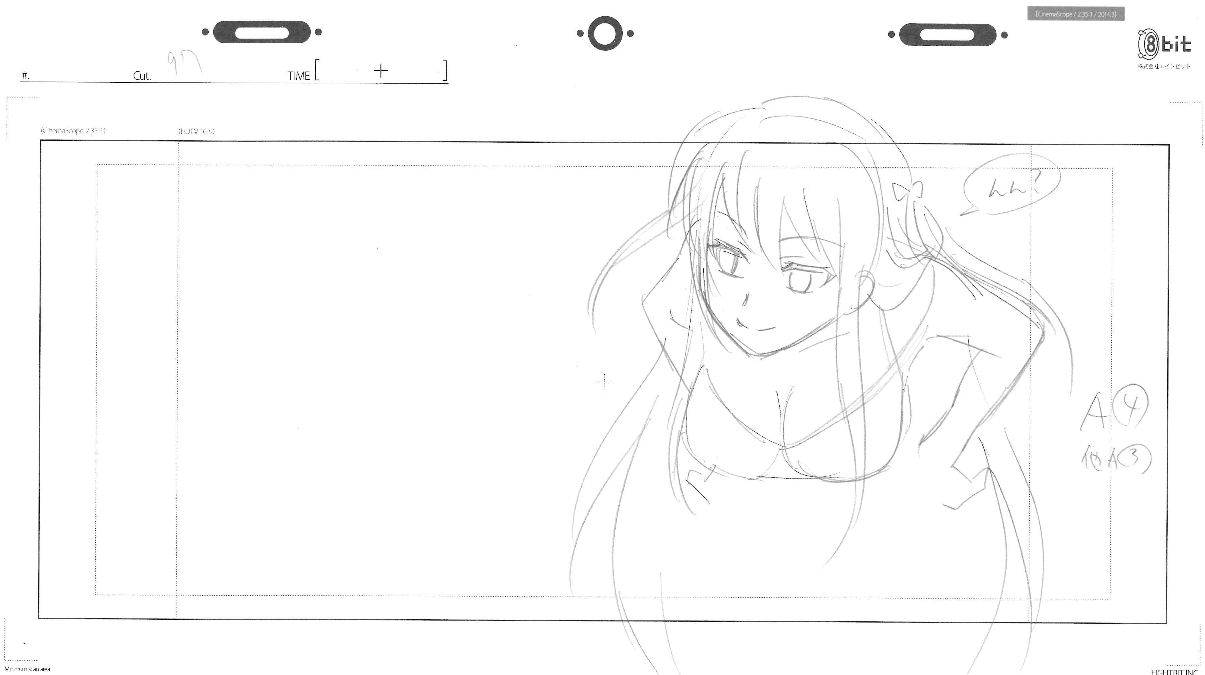 The Fruit of Grisaia Original Drawing (Amane Suou, Yuuji Kazami) 9-page Set