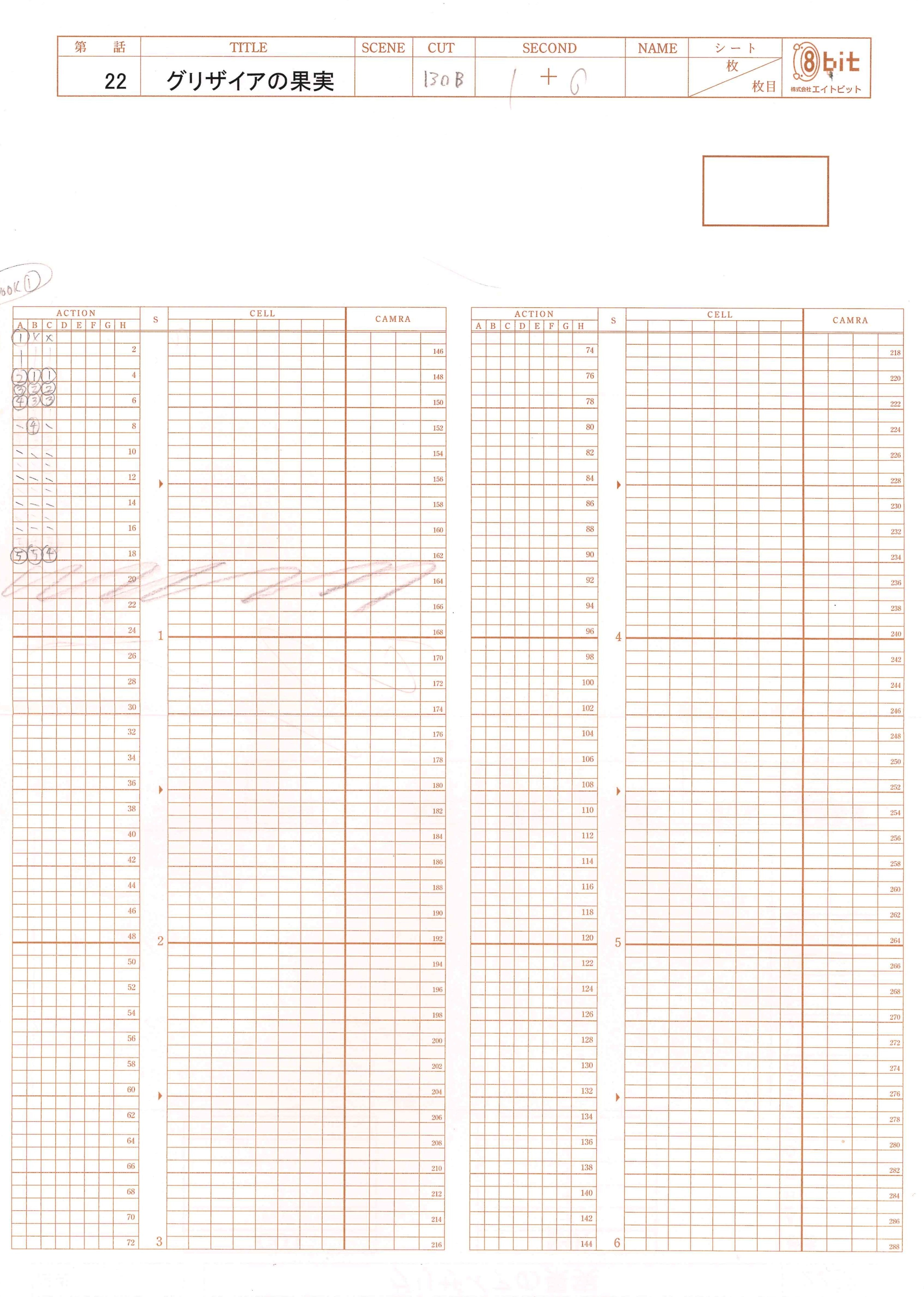 The Fruit of Grisaia Original Drawing (Makina Irisu) 11-page Set