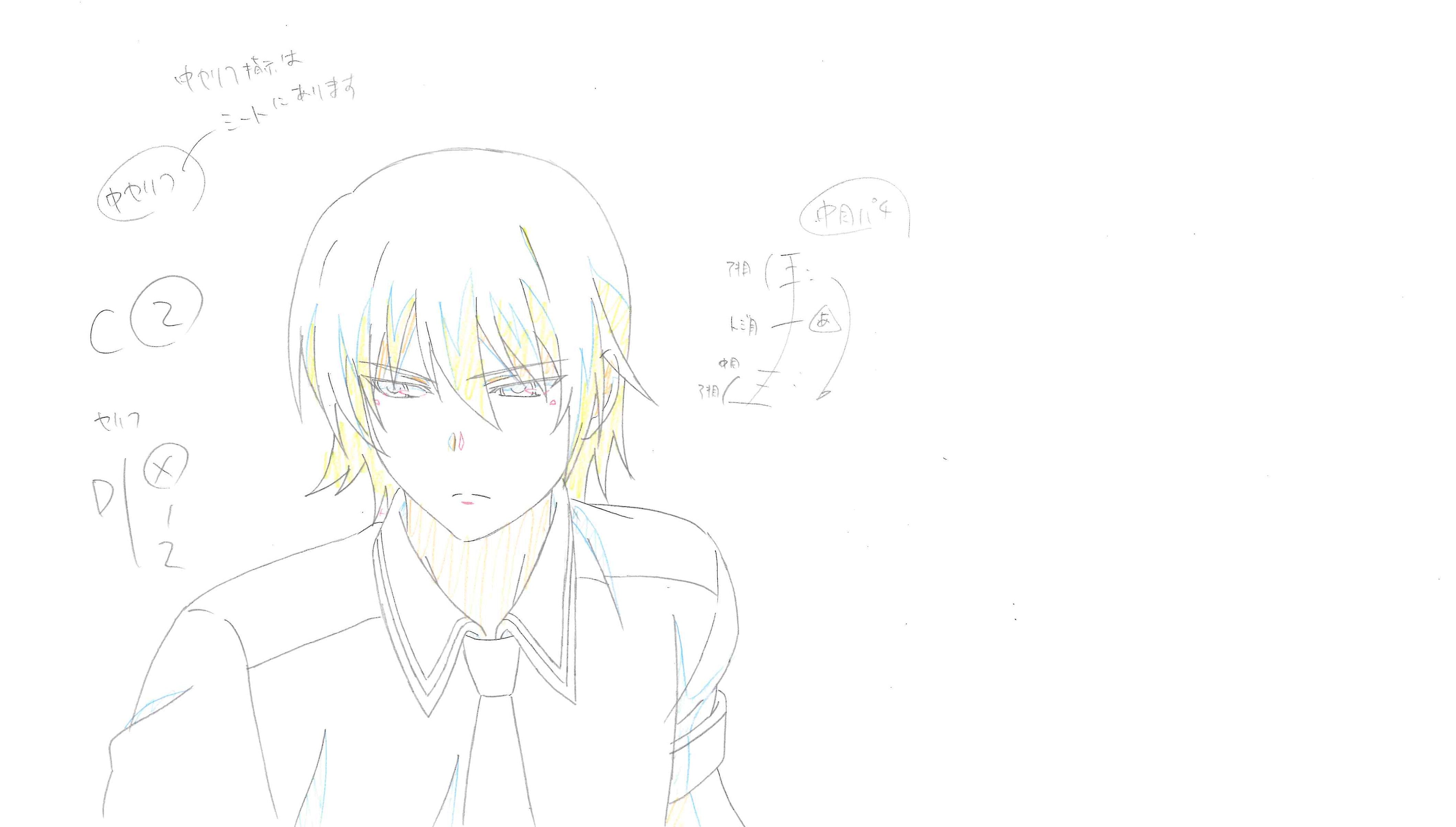 The Fruit of Grisaia Original Drawing (Amane Suou, Yuuji Kazami) 9-page Set