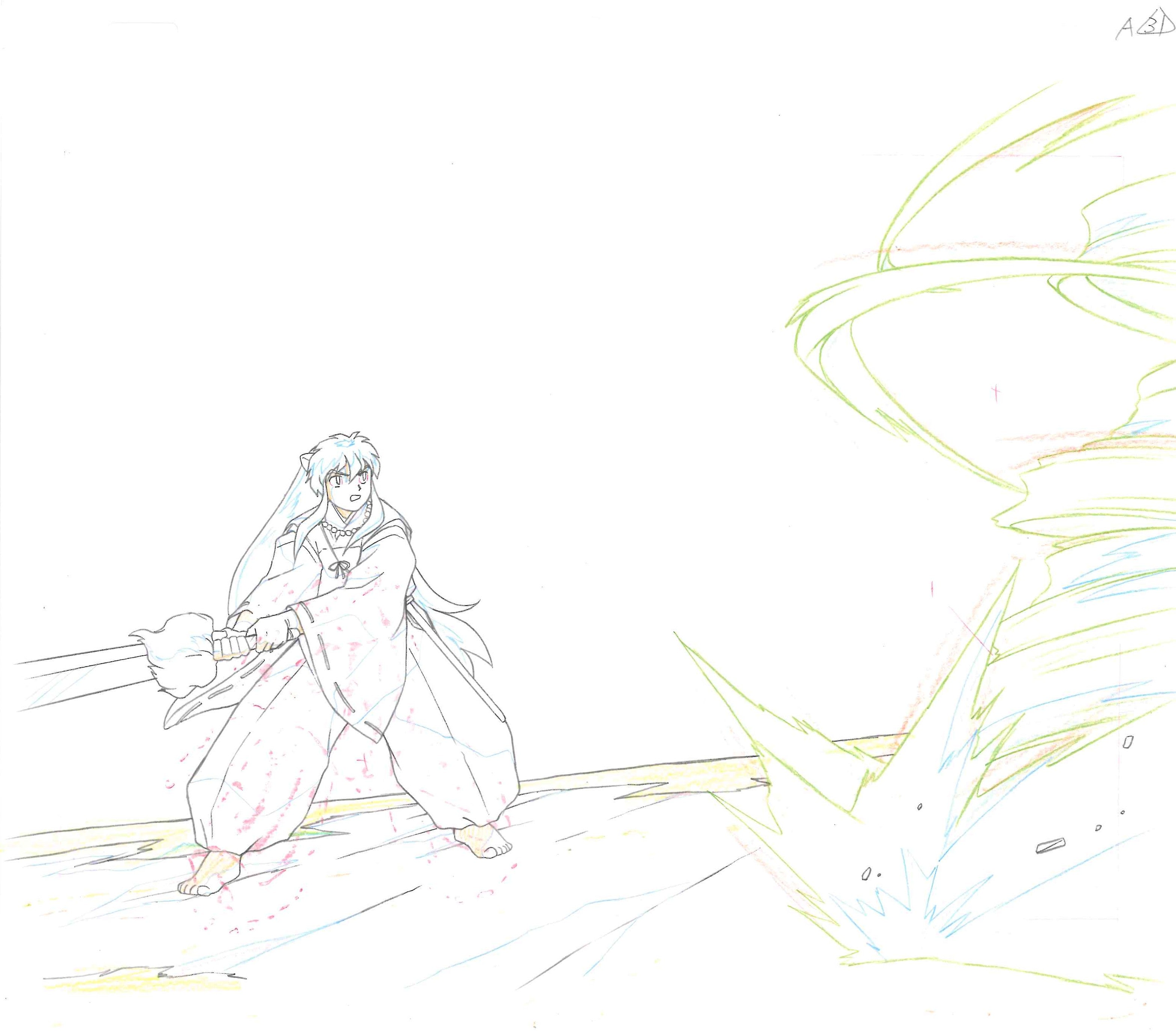 Inuyasha Original Cel and Drawing (Inuyasha)