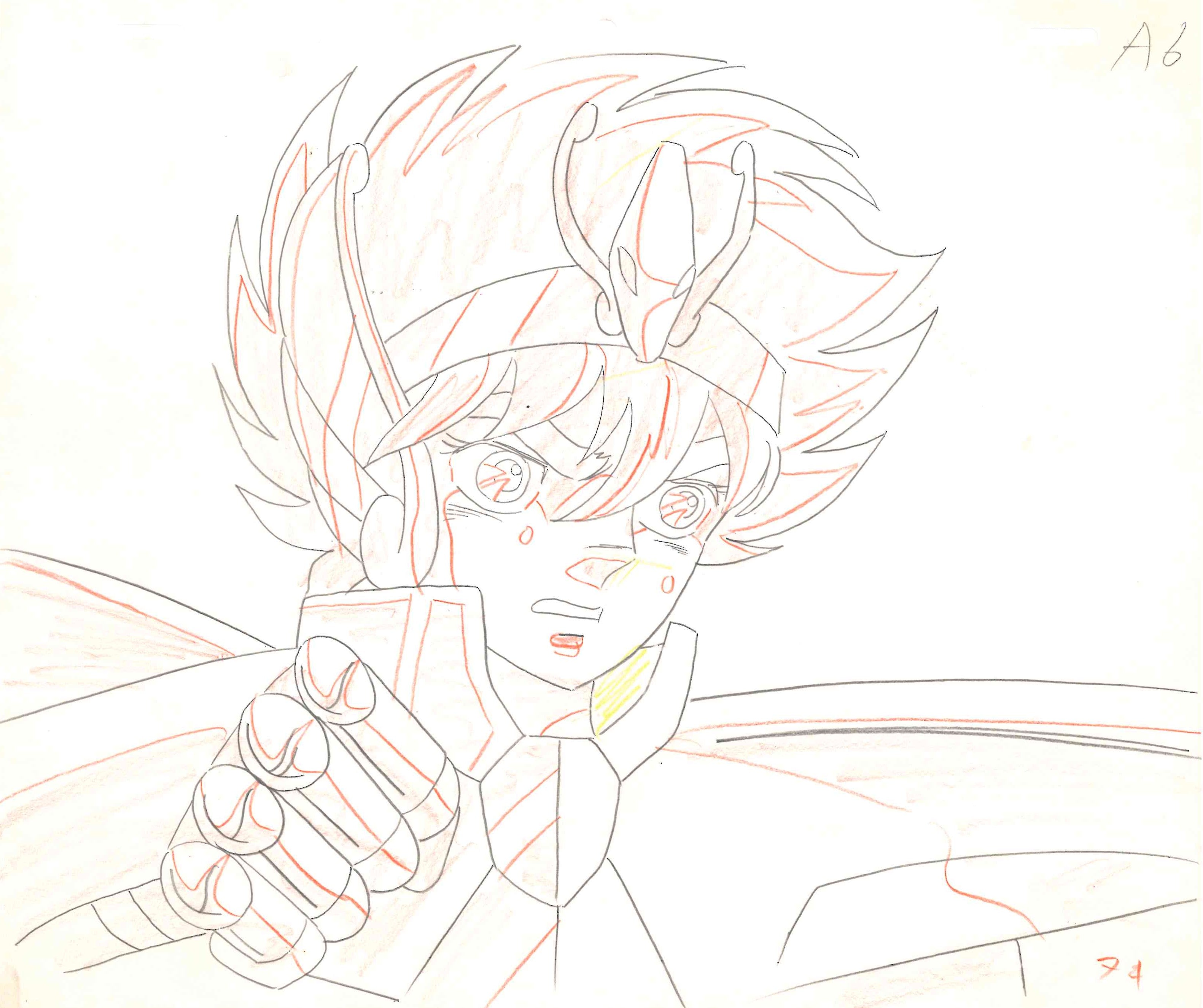 Saint Seiya Original Drawing (Pegasus Seiya)