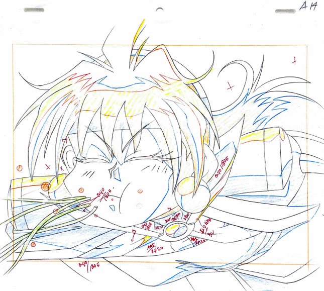 Slayers Original Sketch & Cel (Lina Inverse) – Japanime Art Gallery