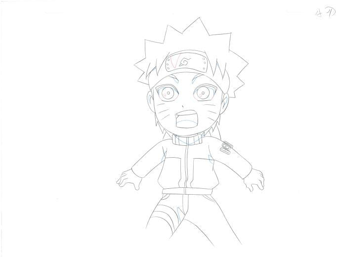 Naruto Original Drawing (Naruto Uzumaki) 2-page Set